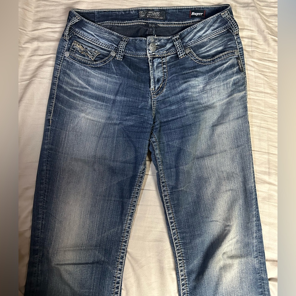 Silver Jeans Women’s Faded Blue Slim Jeans